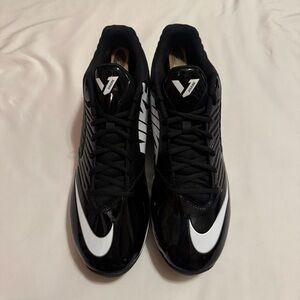Nike Vapor Shark 2 Football Cleats - Black/White/Volt-Men’s Size 13 643162-010